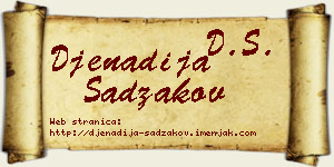 Đenadija Sadžakov vizit kartica